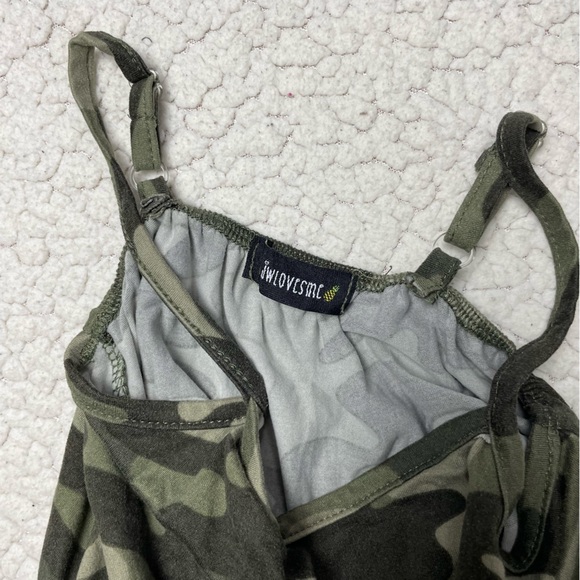 Little Girls Sleeveless Camo Romper 4T - Picture 3 of 6